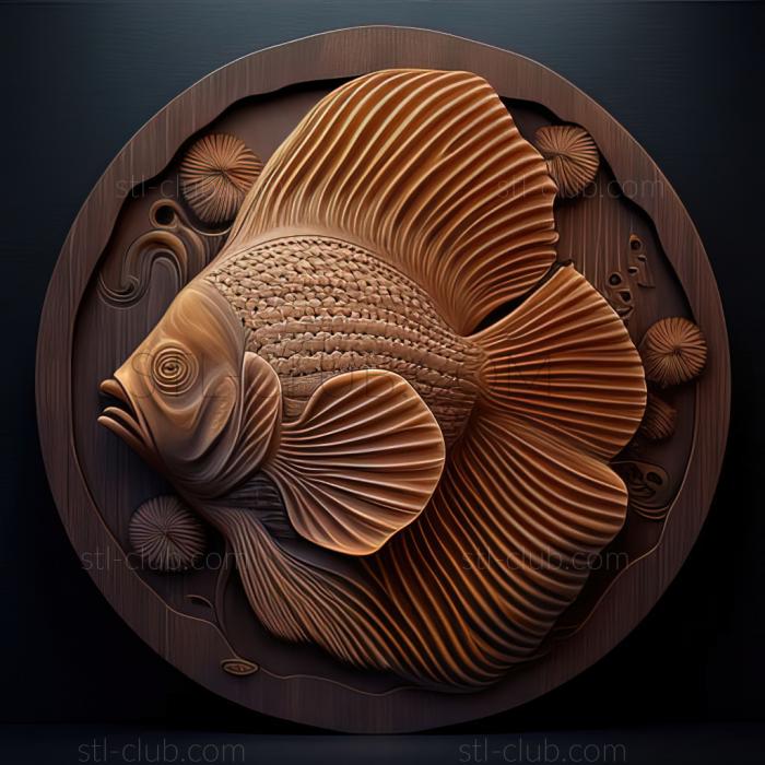 3D model st Ordinary discus fish (STL)